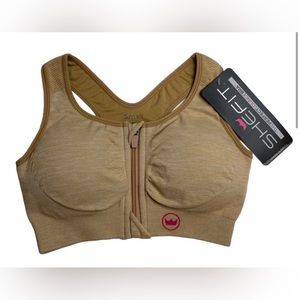 SHEFIT Lounge Bra for Women, Front Closure Sleep Bra NUDE